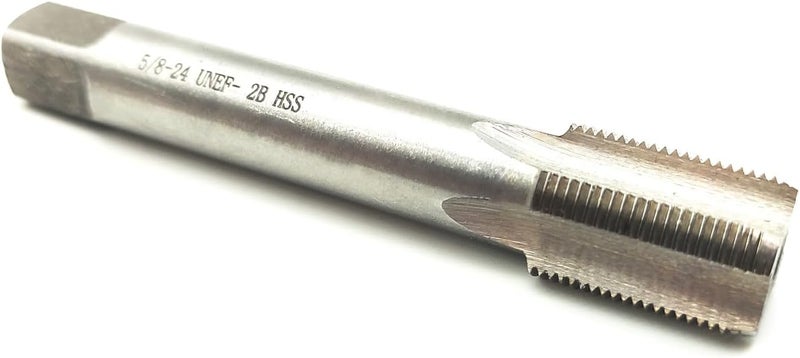 5/8"-24 UNEF Tap, 5/8 x 24 UNEF Machine Straight Fluted Thread Tap, 2B Accuracy, 6542 HSS, Right Hand (5/8-24 UNEF, Tap)